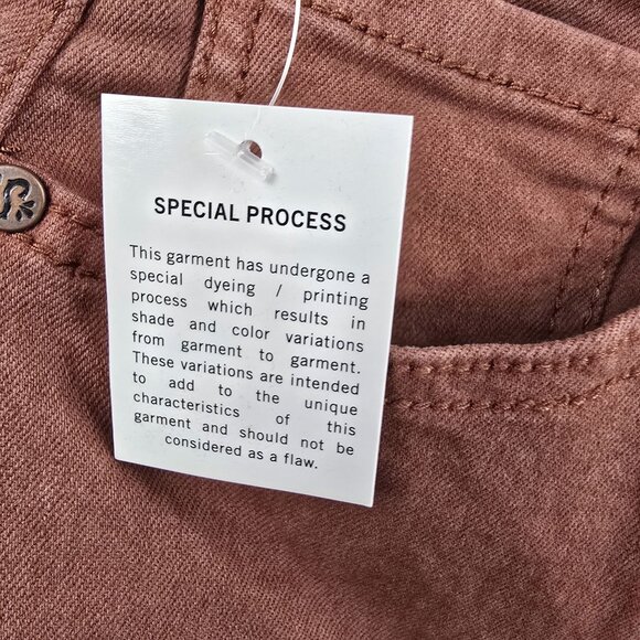 Shyanne Women’s High-Rise Flare Jeans Stretch Burgundy W30 L32 Cotton Blend - Picture 6 of 6